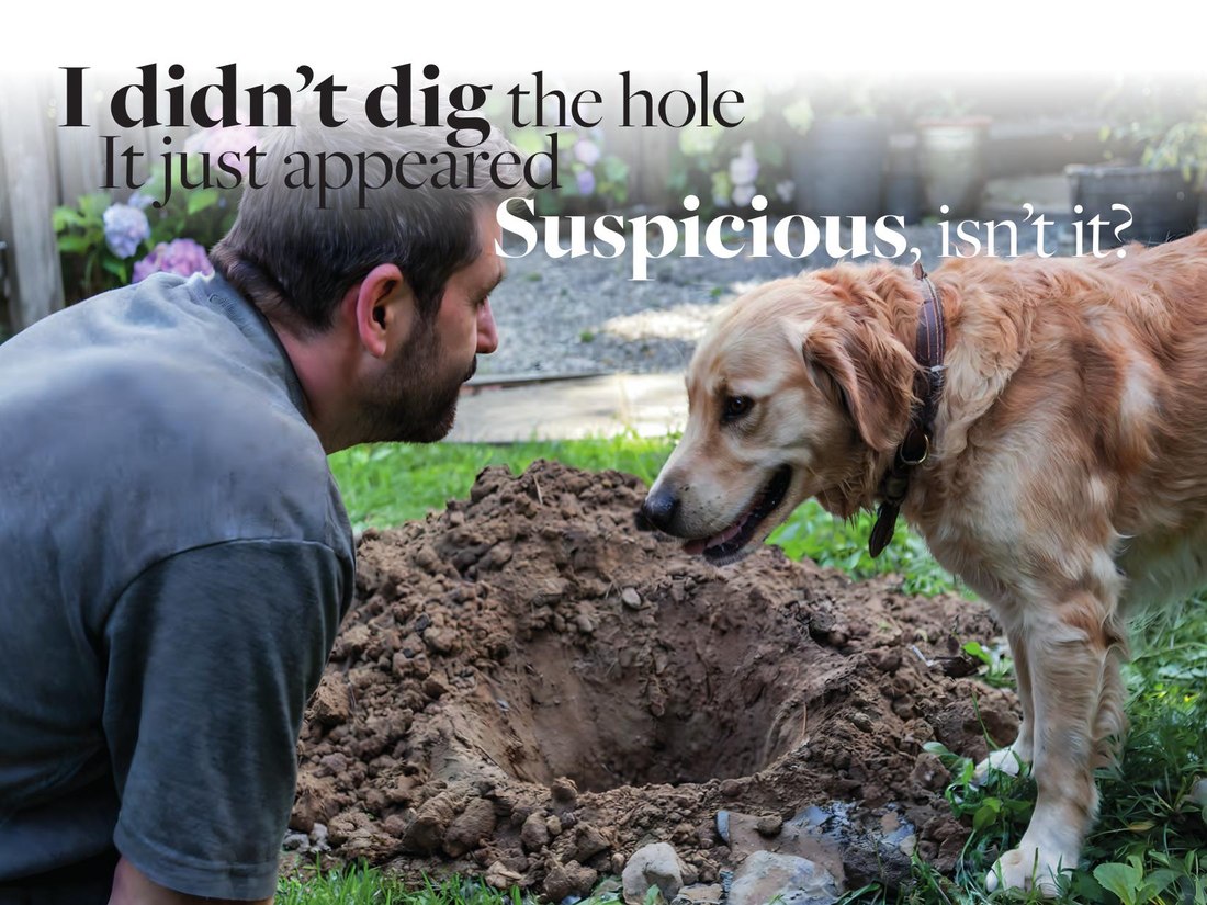 Mischief — I didn't dig the hole, it just appeared